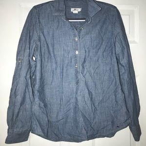 Vineyard Vines chambray popover
